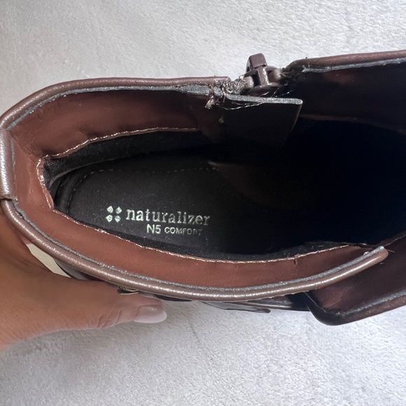 Naturalizer Women's Casandra Booties Brown Color Leather Size 10.5M - Picture 11 of 13